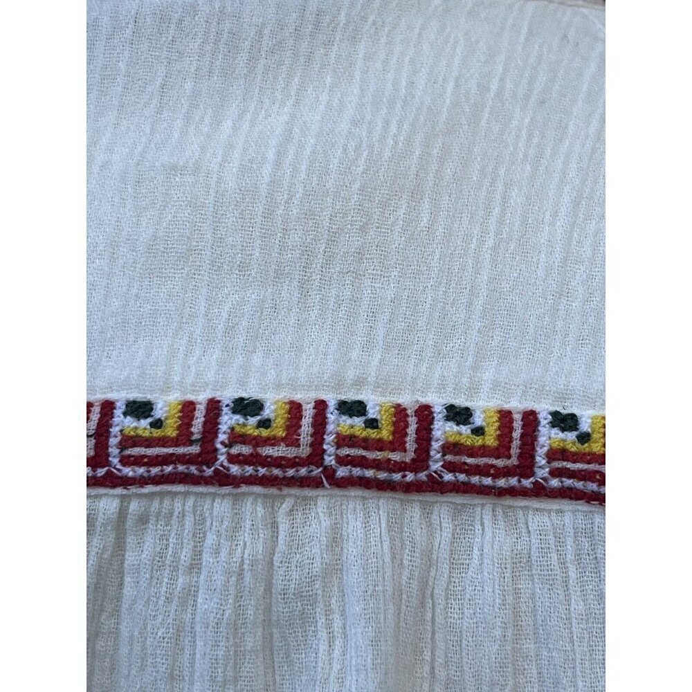French Connection Women's White Adanna Embroidered Top Size M - Picture 13 of 15